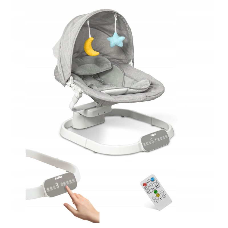 sdraietta elettronica neno nube con funzione dondolo per bambini