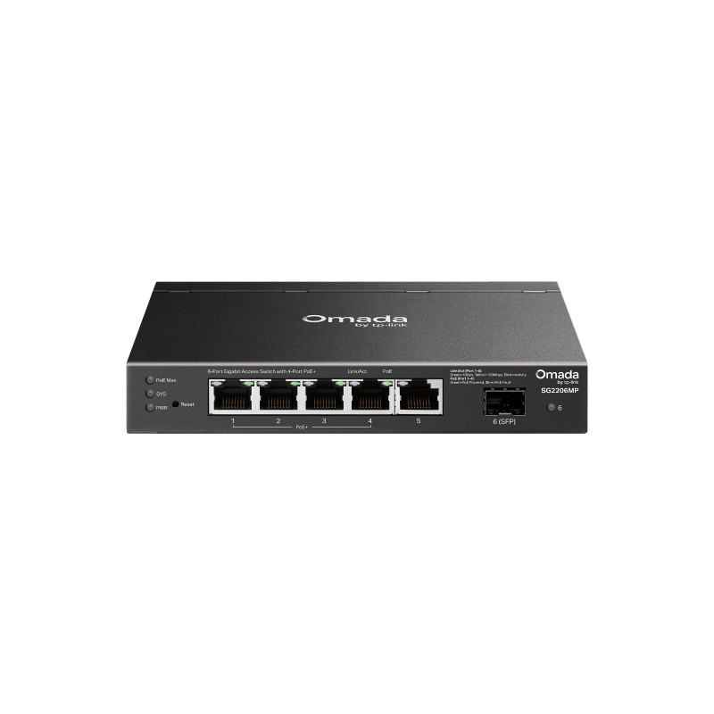 switch tp-link sg2206mp omada access gestito l2 6 porte gigabit
