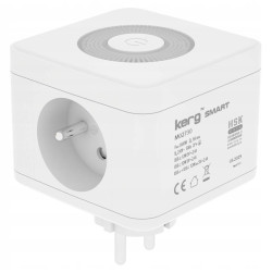 presa intelligente kerg smart con porte usb bianco [m02730]