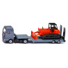 modellino siku 1762 camion super man con bulldozer 1:87 grigio/rosso