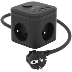 multipresa intelligente kerg m02728 con alimentatore da rete usb-a/c