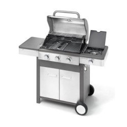 barbecue a gas ompagrill 4/b indianapolis grigio acciaio inossidabile