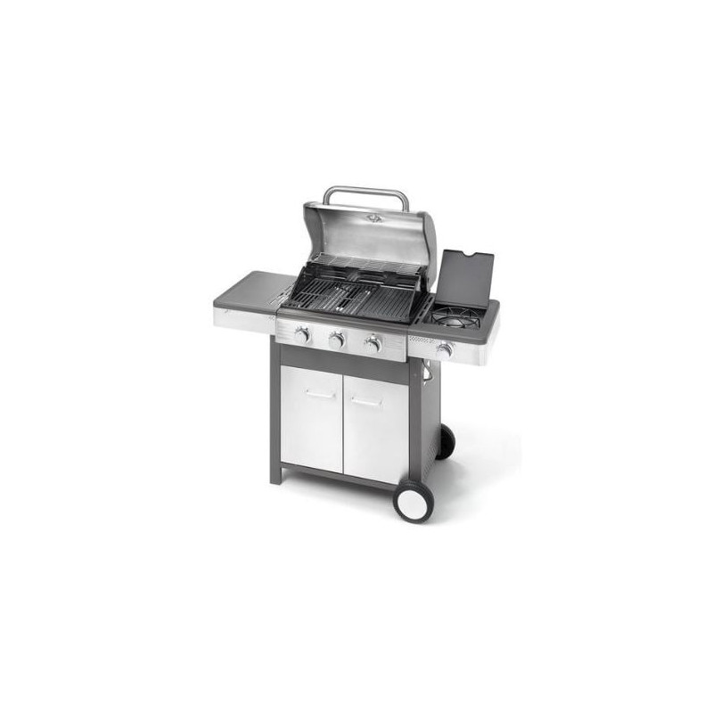 barbecue a gas ompagrill 4/b indianapolis grigio acciaio inossidabile