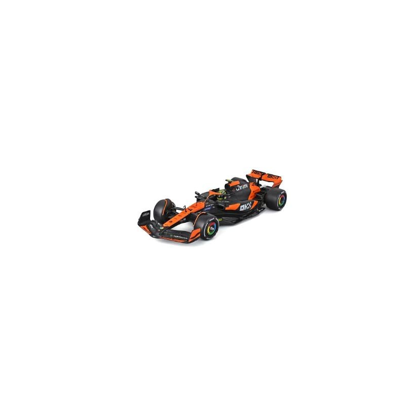 modellino bburago mclaren f1 lando norris mcl38 1:43 multicolore