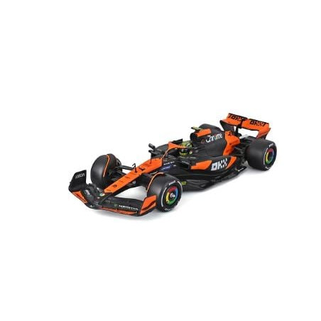 modellino bburago mclaren f1 lando norris mcl38 1:43 multicolore