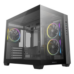 case deepcool cg330 3f tower itx micro-atx con vetro temperato