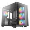 case deepcool cg530u 4f tower itx micro-atx con vetro temperato