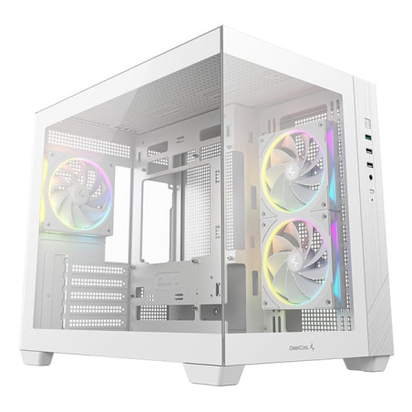 case deepcool cg380 3f midi-tower matx bianco [r-cg330-whngm3-g]