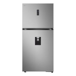 frigorifero lg gtfv61pybqd retro combinato 609l classe e argento