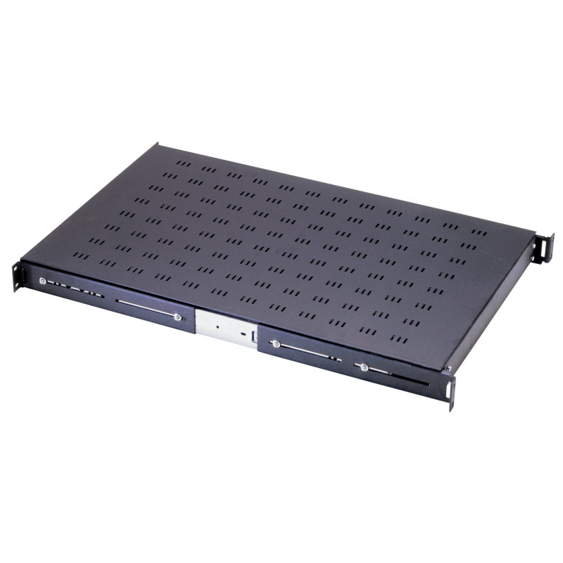 mensola per rack 19'' estraibile 720 mm nera