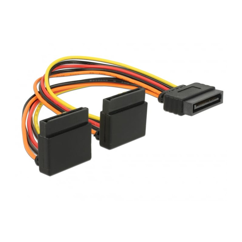 cavo di alimentazione delock sata 15pin st 2x sata 15pin con