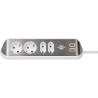 multipresa angolare brennenstuhl estilo usb a 4 vie con superficie
