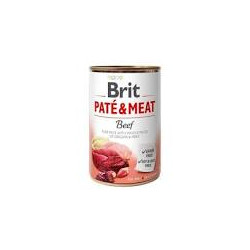 cibo umido brit pate' di manzo per cani adulti 400gr