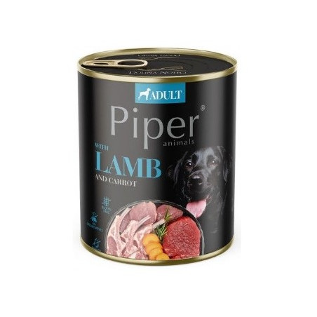 cibo umido per cani dolina noteci piper agnello con carota 800g
