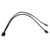 cavo alphacool splitter y rgb 3pin a 2x3pin 30cm nero [18705]
