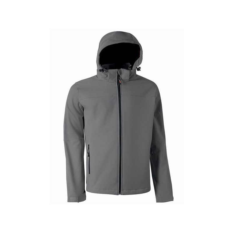 giacca da lavoro u power l softshell poliestere grigio [cy289gi-l]