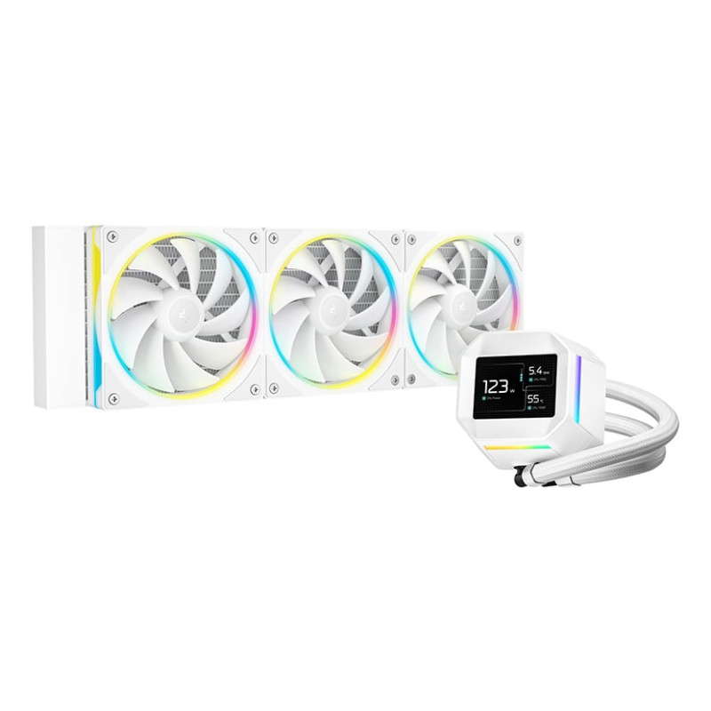 dissipatore cpu a liquido deepcool lm360 120mm bianco [r-lm360-whdmmc-1]