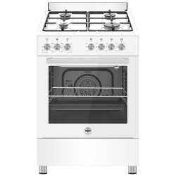 cucina a gas la germania se664eb24 con 4 fuochi classe a bianco [se664eb24]