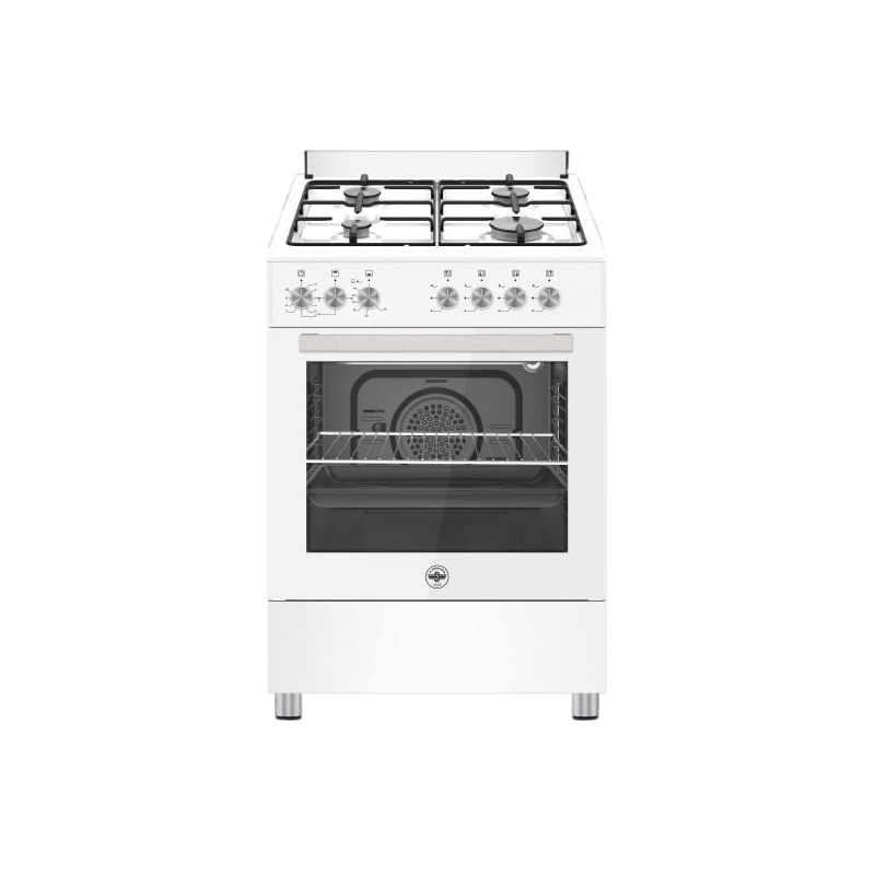 cucina a gas la germania se664gb24 con 4 fuochi classe a bianco [se664gb24]