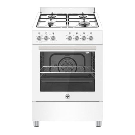 cucina a gas la germania se664gb24 con 4 fuochi classe a bianco [se664gb24]