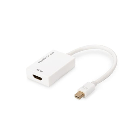 adattatore assmann displayport - hdmi m/f 0,2m akt bianco