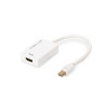 adattatore assmann displayport - hdmi m/f 0,2m akt bianco