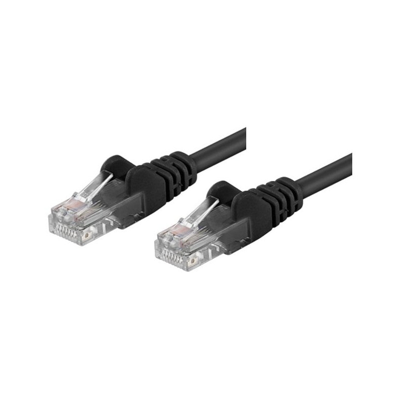Cavo di rete patch cca cat. 5e nero utp 1,5 m