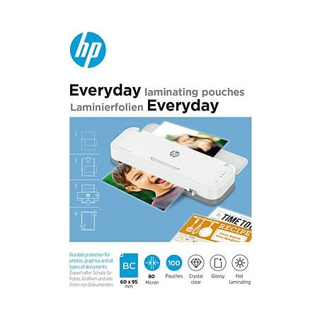 pellicola per plastificazione hp 80micron 100pz ogni giorno trasparente