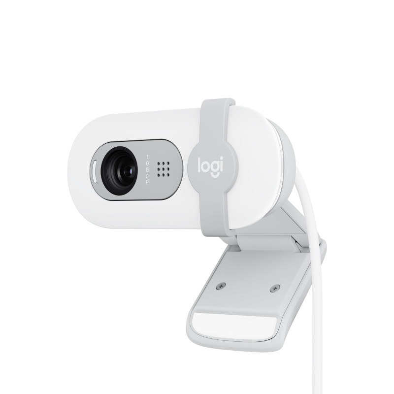 webcam logitech brio 100 full hd usb bianco [960-001617]