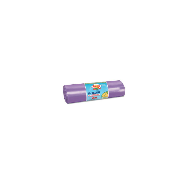 sacchi immondizia fortex 70x110cm 120 lt hd viola 10 pz [2006viola]