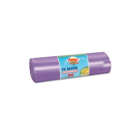 sacchi immondizia fortex 70x110cm 120 lt hd viola 10 pz [2006viola]
