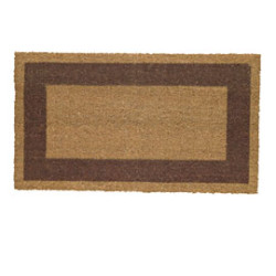 zerbino veloc in cocco con fondo in vinile 60x100cm marrone [zv17bo6010