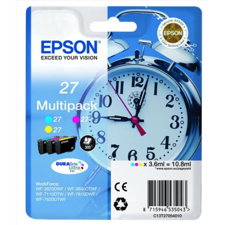 cartuccia epson multipack t2715 - serie 27xl ciano magenta e