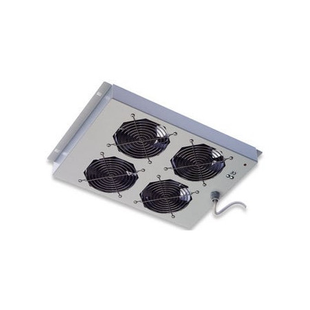 Gruppo di 4 ventole a soffitto senza termostato per rack 19''