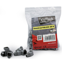 copriconnettori gommini rj45 vultech 50pz. grigi (sn21424) [sn21424]