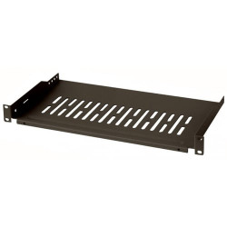 Mensola per rack 19'' 255 mm 1 he nera