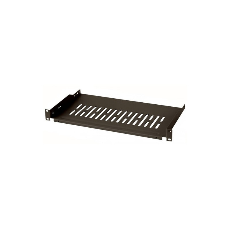 Mensola per rack 19'' 255 mm 1 he nera