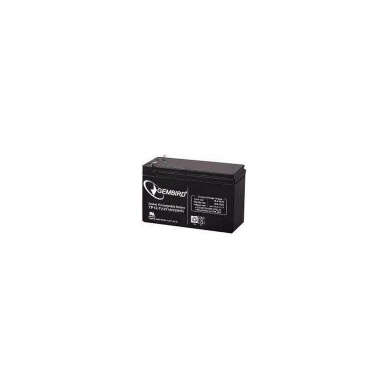 batteria gembird ricaricabile 12v 7ah nero [bat-12v7ah]