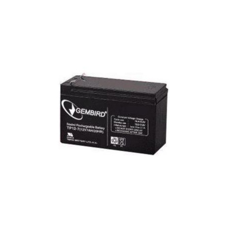 batteria gembird ricaricabile 12v 7ah nero [bat-12v7ah]