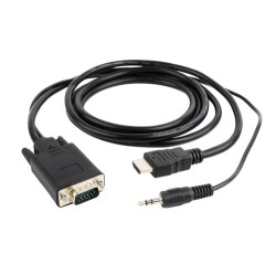 cavo gembird a-hdmi-vga-03-10 vga a hdmi / jack 3.5mm