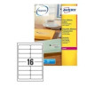 Etichette avery laser trasparenti l7562-25fogli (16 etichette/foglio