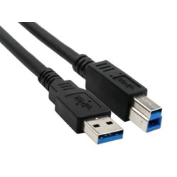 hamlet cavo usb 3.0 da tipo a maschio a tipo b maschio di 2 metri
