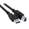 hamlet cavo usb 3.0 da tipo a maschio a tipo b maschio di 2 metri