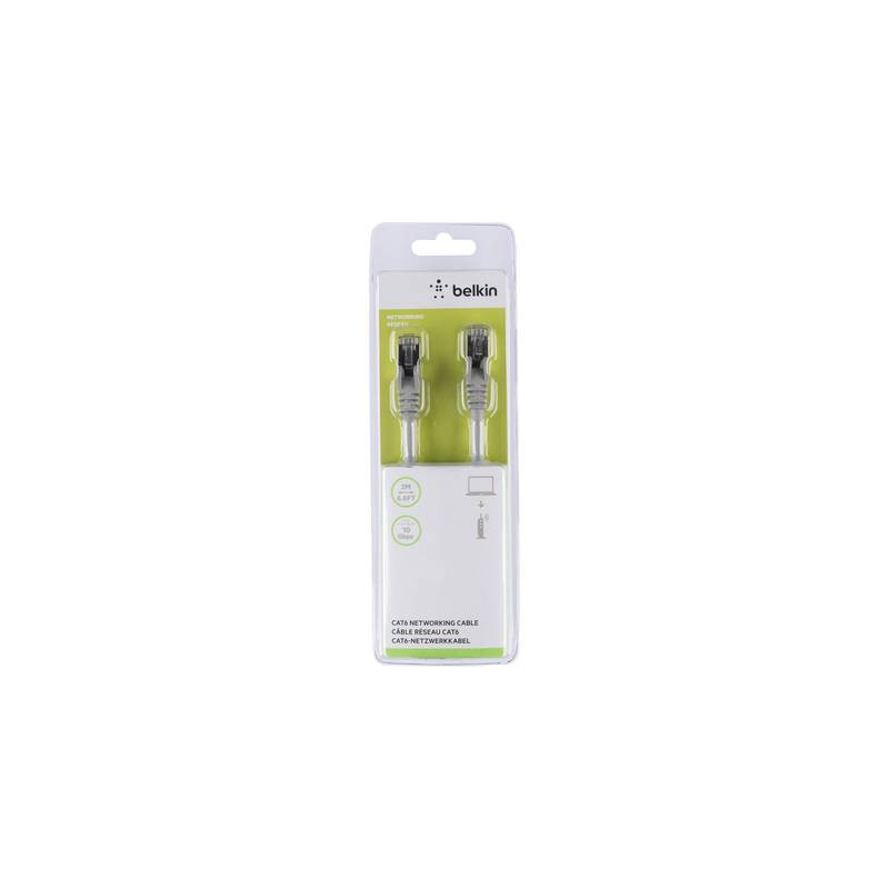cavo di collegamento rete rj45 belkin cat 6 s/ftp 2 m grigio con
