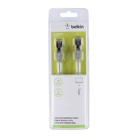 cavo di collegamento rete rj45 belkin cat 6 s/ftp 2 m grigio con
