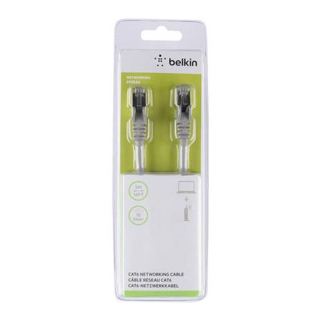 cavo di collegamento rete rj45 belkin cat 6 s/ftp 5 m grigio con