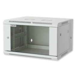 Armadio rack 19'' a muro 9 unità due sezioni nero