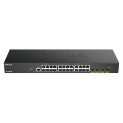 switch d-link 28-porte smart managed gigabit nero [dgs-1250-28x]