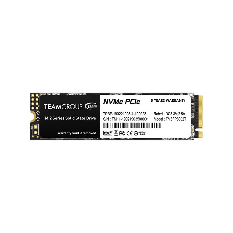ssd 256gb team group mp33 m.2 pci express 3.0 3d nand nvme [tm8fp6256g0c101]