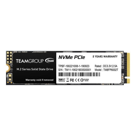 ssd 256gb team group mp33 m.2 pci express 3.0 3d nand nvme [tm8fp6256g0c101]